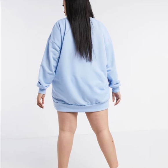 NWT New Girl Order sky blue OVERSIZED sweatshirt - Picture 3 of 4